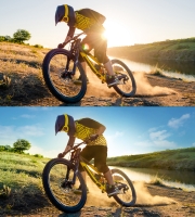 BikeBrite concept retouching